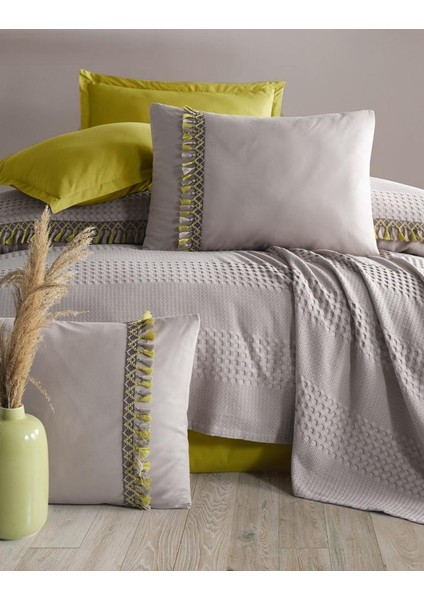 Clasy- Çift Kişilik Bohemline Bej Pike Takımı fiyatları