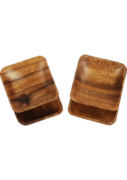 Akasya Ağacı El Yapımı 4'lü Çerezlik Kare RE-012 4,5X11CM