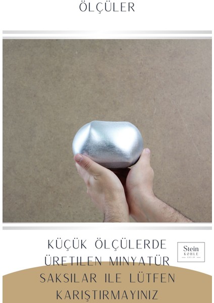 Çiçek Saksısı Büyük Boy 3 Adet Gümüş Renk Uygulamalı Spiral Oval Model