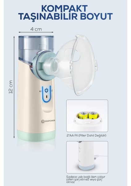 Nebulizatör Taşınabilir Mesh Hava Makinesi