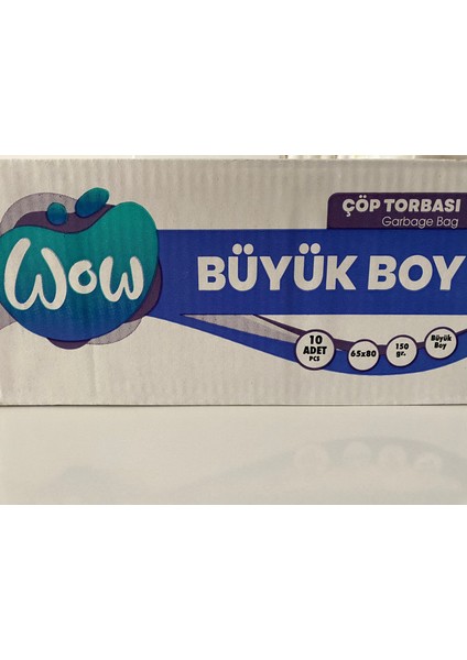 Jumbo Çöp Poşeti 65X80 150 gr Siyah