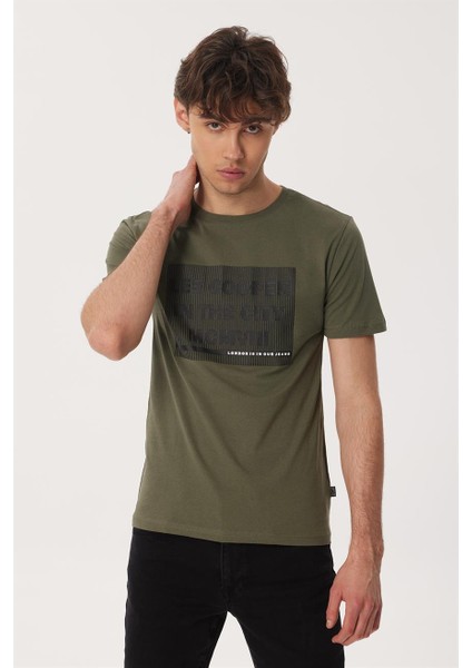 Patrıce Erkek O Yaka T-Shırt Haki fırsatları