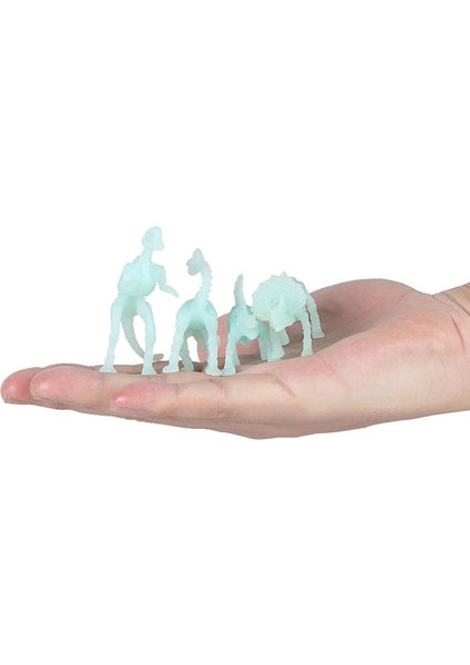 Gerçekçi Aydınlık Dinozor Iskeleti Dinos Modeli Playset Koleksiyon Oyuncaklar Için 6 Adet B (Yurt Dışından)