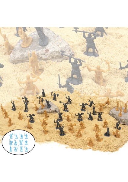 200 / Set Ortaçağ Askerleri Model Arkaik Askerler Çocuklar Için Tarihsel Savaş Açık Mavi (Yurt Dışından) indirimleri