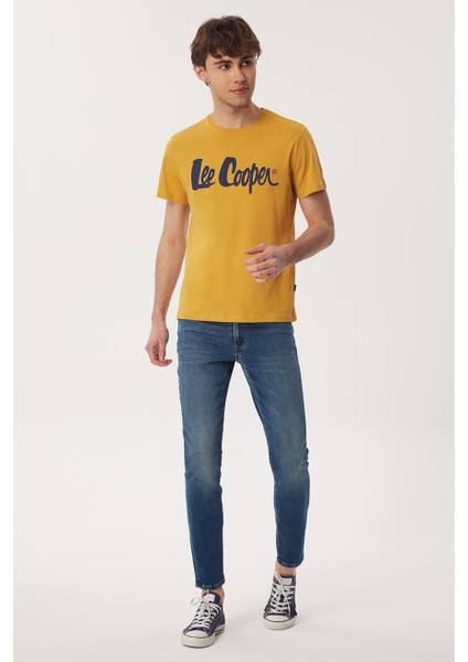 Lee Cooper Londonlogo Erkek O Yaka T-Shırt Safran