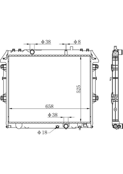 Hi-Lux 2.5 Td 06- 16400 0L140 16400 0L160 mt  525*648*26