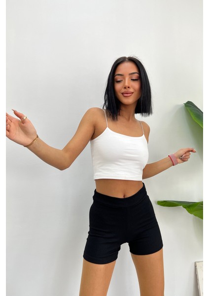 Kadın Fitilli Kaşkorse Mini Biker Şort Tayt fiyatları