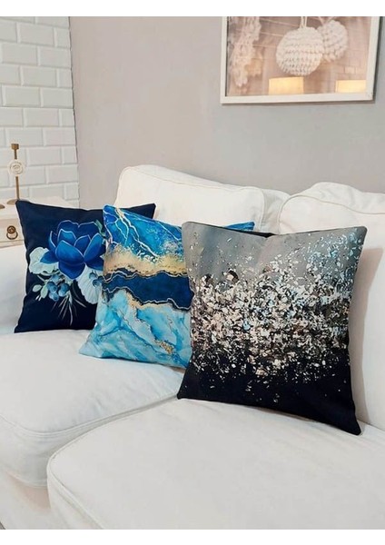 Ilkbahar Yaz Temalı Kırlent Kılıfı 3'lü Set