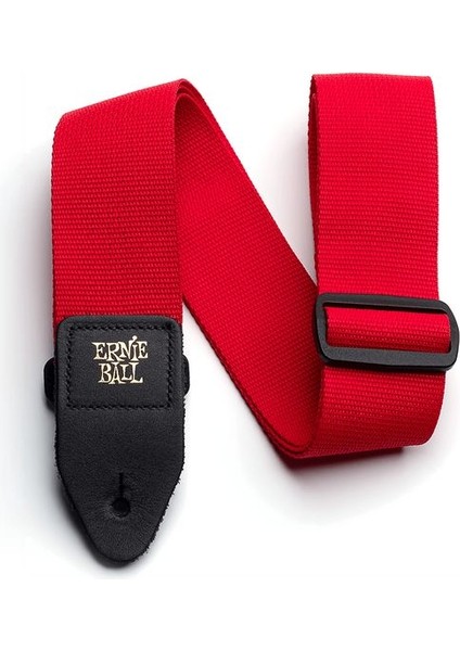 Ernıe Ball P04040 - Kırmızı Polypro Gitar Askısı