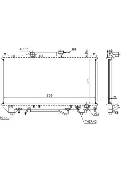 Avensis 2.0i 97- 16400-03190 At 325*648*16 fırsatları