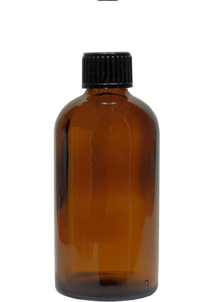 Amber Cam Şişe 100 ml Kilit Kapaklı 50 Adet