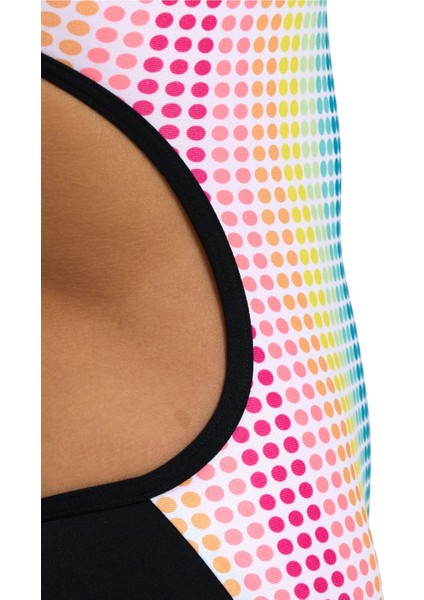 Bayan Yüzücü Mayosu Women's Arena Circle Stripe Swimsuit Lace Back 005927550 indirimleri