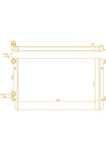 Golf V 1.4i Tsı/1.9 Tdı (03-)Caddy Iıı 1.9 1K0121253H mt 650*388*26 fiyatları