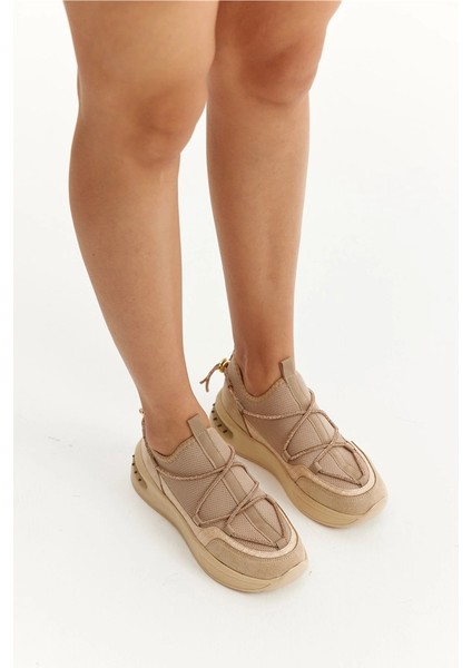 (Park Moda) Poli Hafif Taban Kadın Günlük Spor Ayakkabı Nut indirimleri