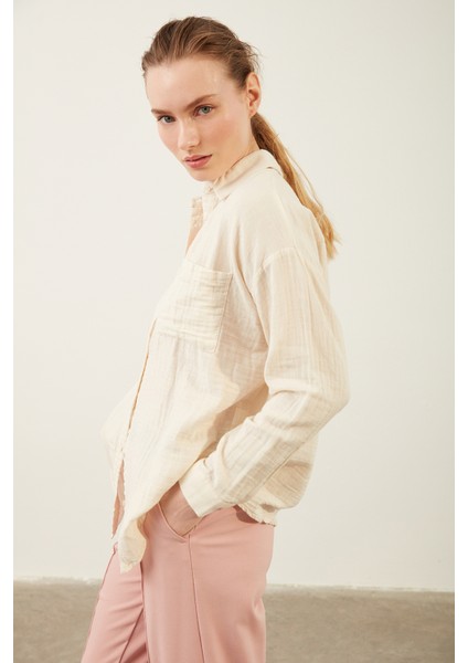 Cep Detaylı Oversize Gömlek fırsatları