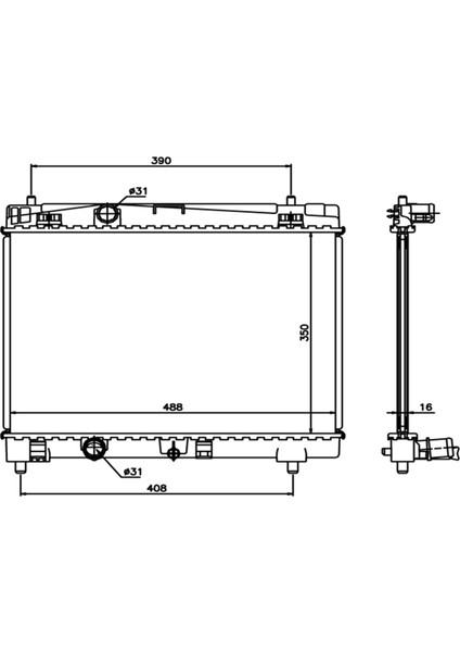 Yaris 1.0/1.3 05+ 1640023170 mt 350*488*16 modelleri
