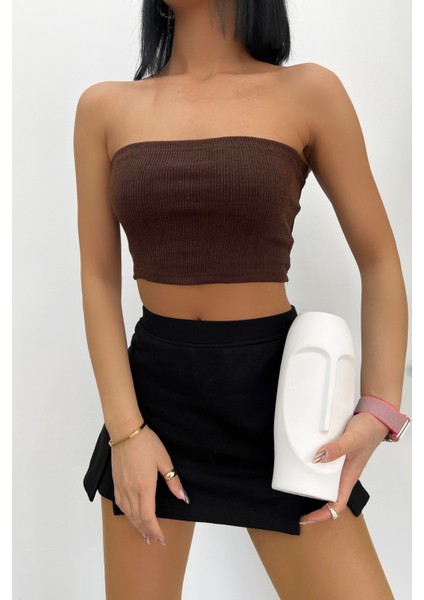 Kaşkorse Fitilli Crop Straplez