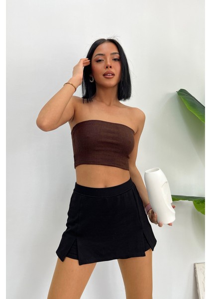 Kaşkorse Fitilli Crop Straplez