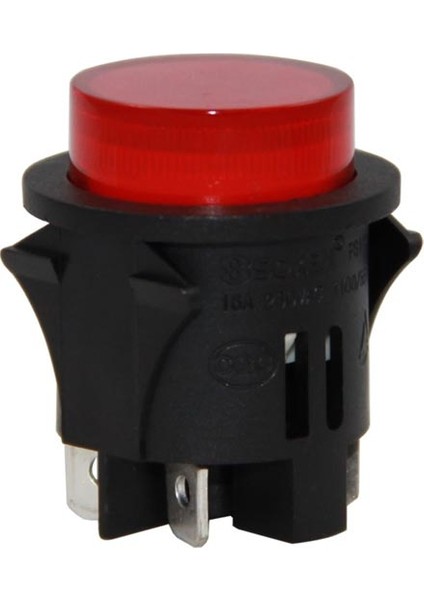İntercom IC-180G Anahtar Basmalı 4 Pın Kalıcı Yuvarlak 25 mm PS18-16N-2
