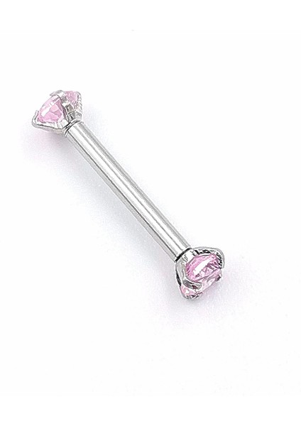 316 L Çelik Zirkon Taşlı Lüks Piercıng