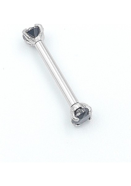 316 L Çelik Zirkon Taşlı Lüks Piercıng