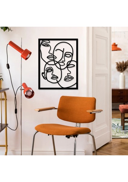 Faces Metal Tablo -Modern Duvar Tablosu