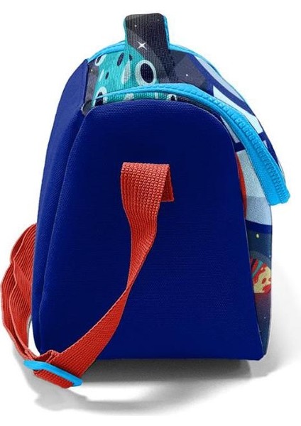 Kids Saks Mavi Astronot Desenli Thermo Beslenme Çantası 11724