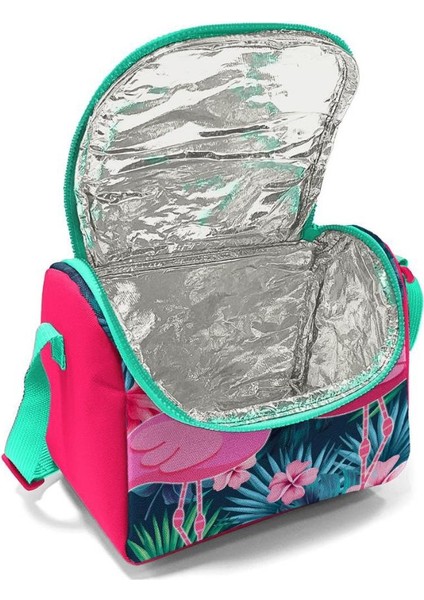 Kids Neon Mercan Su Yeşili Flamingo Desenli Beslenme Çantası 11834 fırsatları
