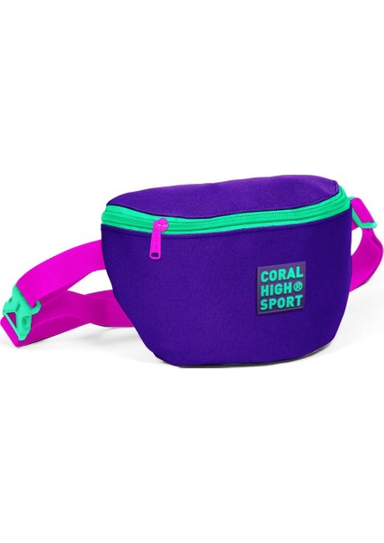 Sport Mor Pembe Iki Bölmeli Bel Çantası 22620