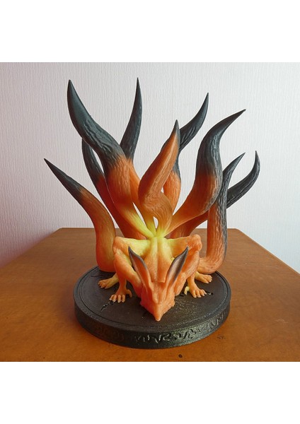 Naruto 9 Kuyruklu Şeytan Tilki Boyalı Figür 15 cm