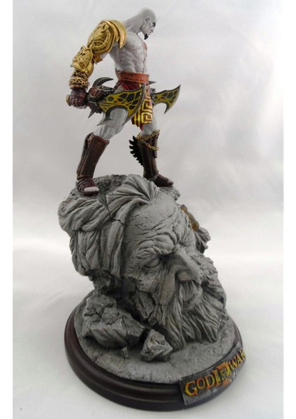 Kratos ve Zeus God Of War Boyalı Figür 26 cm (Dev Boy)