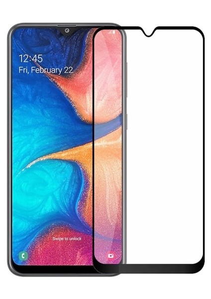 Samsung Galaxy A20S Tam Ekran Koruyucu 5d Kırılmaz Cam Full Ekran Koruyucu