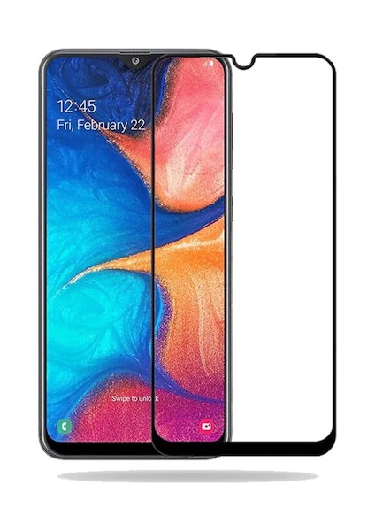 Samsung Galaxy A20S Tam Ekran Koruyucu 5d Kırılmaz Cam Full Ekran Koruyucu