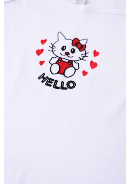 2'li Kız Çocuk Hello Kitty Desenli Atlet