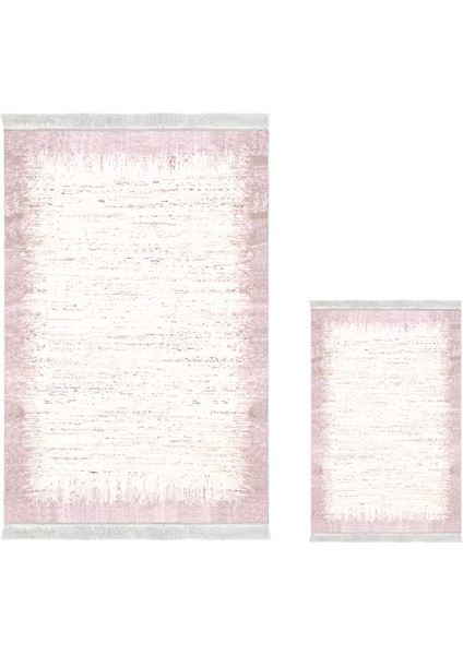 Kaymaz Taban Djt 2'li Banyo Paspas Takımı Trend Saçaklı Modern 1342 Pudra fiyatları