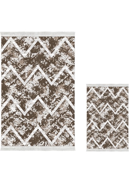 Kaymaz Taban Djt 3'lü Banyo Paspas Takımı Yıldız Deri Karışık Iskandinav F5128 Kahve fiyatları