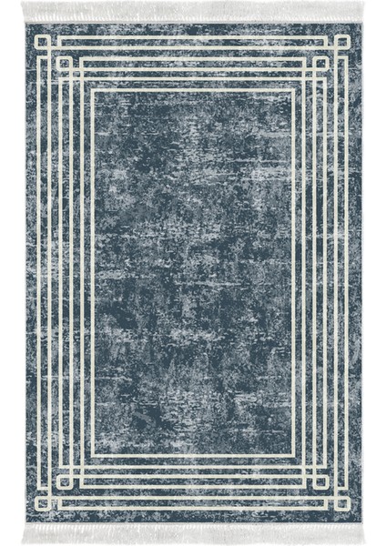 Kaymaz Taban Djt 2'li Banyo Paspas Takımı Star Pamuk Saçaklı Modern M5142 Mavi fiyatları