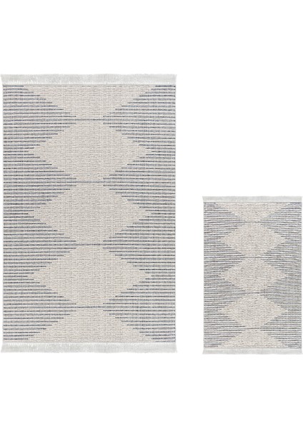 Kaymaz Taban Djt 3'lü Banyo Paspas Takımı Trend Karışık Iskandinav F5085 Lacivert fiyatları