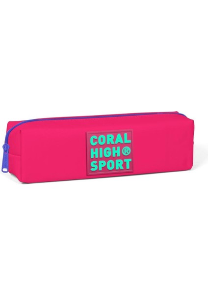 Sport Neon Mercan Su Yeşili Iki Bölmeli Kalem Çantası 22346
