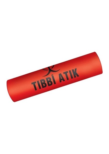 Imeci Tıbbi Atık Baskılı Jumbo 100MC 10ADET 8kg 800GR 10 Rulo Kırmızı