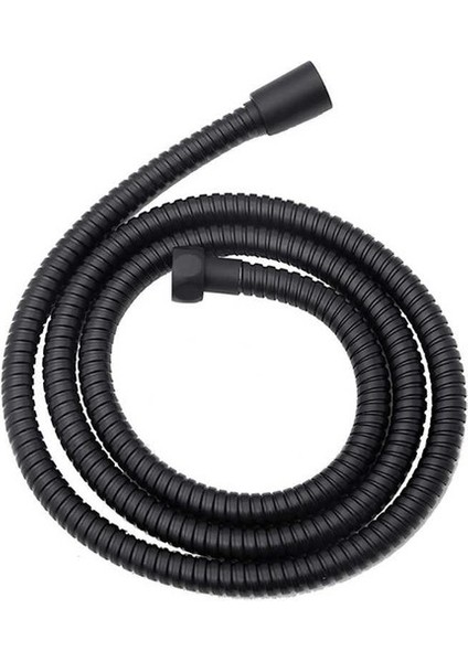 Örgülü Duş Hortumu Spiral Shower Hose Siyah