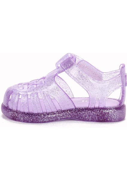 Tobby Gloss Glitter Kız/erkek Çocuk Sandalet S10308 Lila