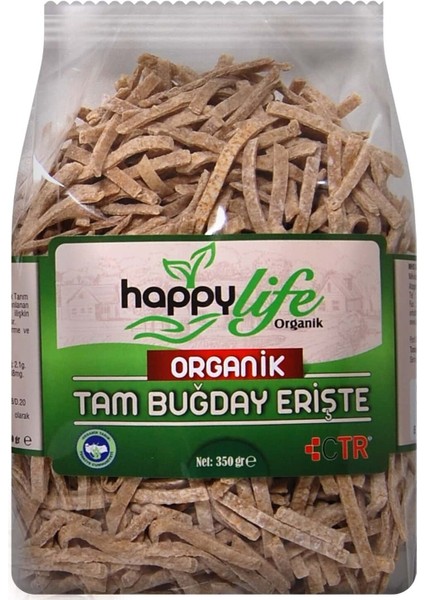 Happylife Organik Tam Buğday Erişte 350GR