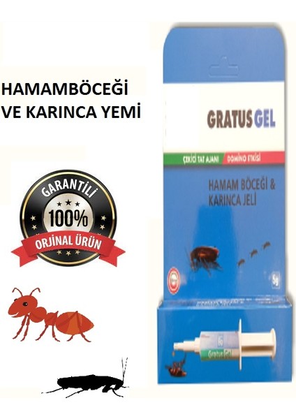 Gratus Hamamböceği ve Karınca Jeli 5 gr