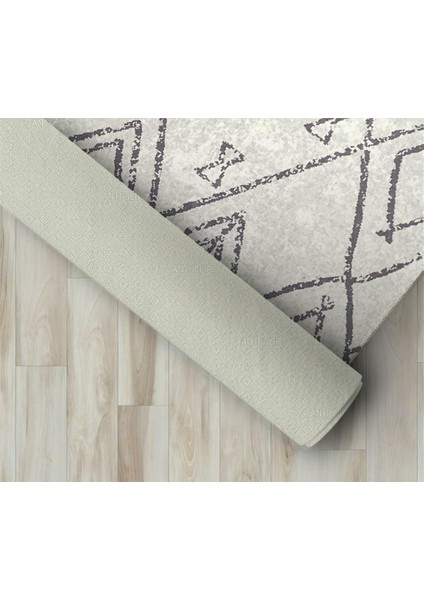 Iskandinav Geometrik Desenli Krem Renkli Modern Halı Kaymaz Taban Makinada Yıkanabilir fiyatları