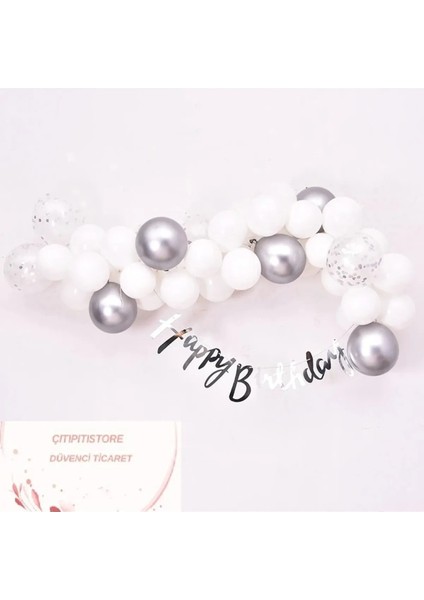 Happy Bırthday Balon Zinciri