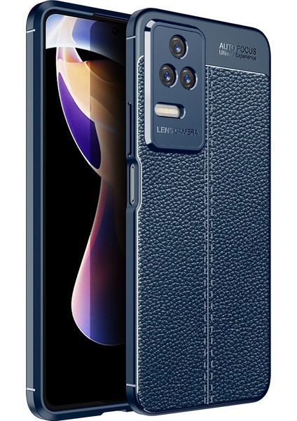Apsuwa Xiaomi Poco F4 Kılıf Niss Deri Desen Kamera Korumalı Silikon