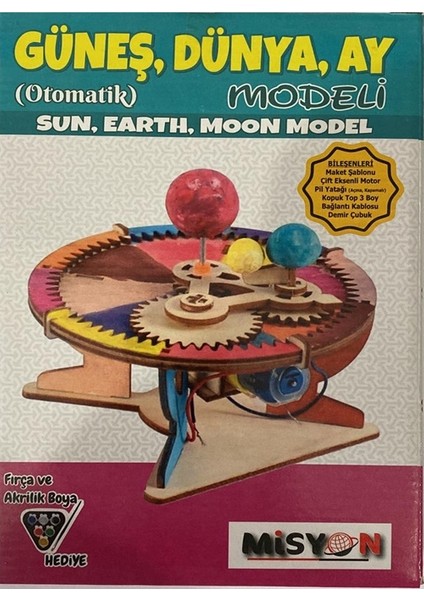 Güneş,dünya,ay Modeli Seti Otomatik