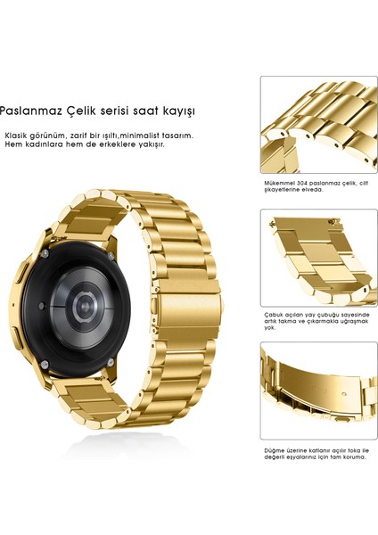 Samsung Galaxy Watch Gear S2 Uyumlu Kordon Kordon Metal Kordon Ayarlama Aparatlı fiyatları