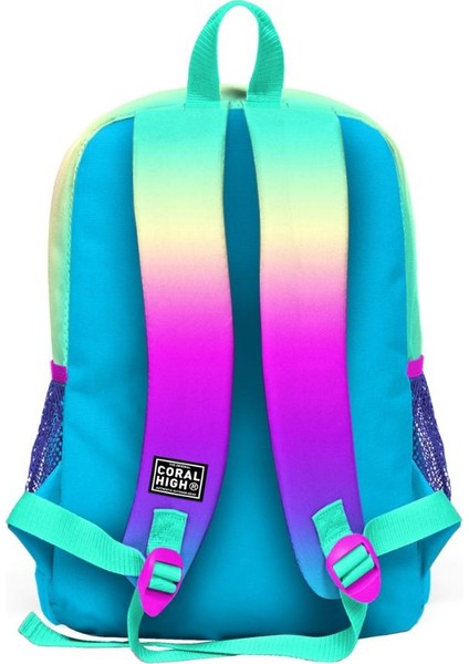 Kids Neon Pembe Su Yeşili Kalp Desenli Dört Bölmeli Okul Sırt Çantası,thermo Beslenme Çan fiyatları